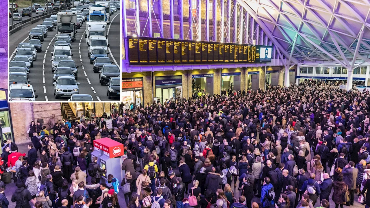 Warning for getaway chaos as 16m to hit roads, rail workers announce strike & Heathrow braces for ‘busiest...