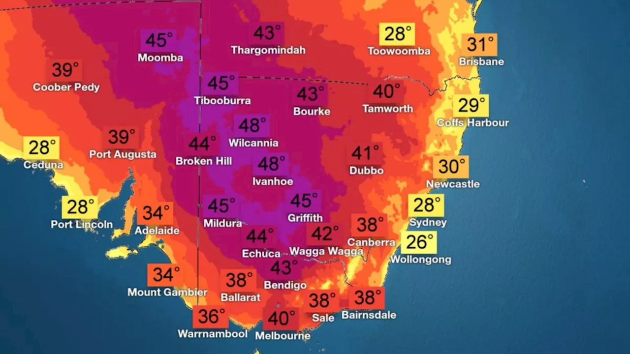 Heatwaves across Australia delivers sweltering conditions as Victoria prepares for hottest day in years