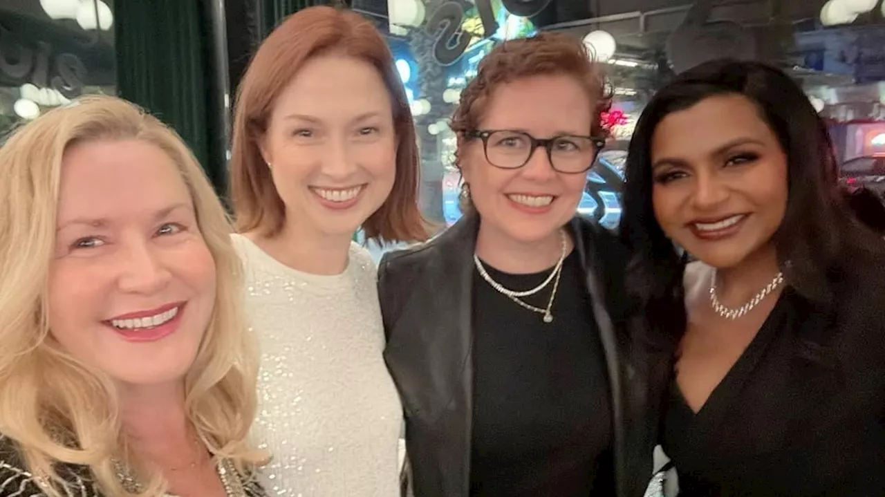 Mindy Kaling, Ellie Kemper, Jenna Fischer, and Angela Kinsey have mini 'Office' reunion