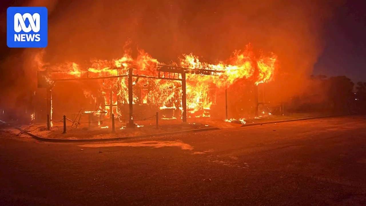 Royal Hotel at Gurley in north-west New South Wales burns down