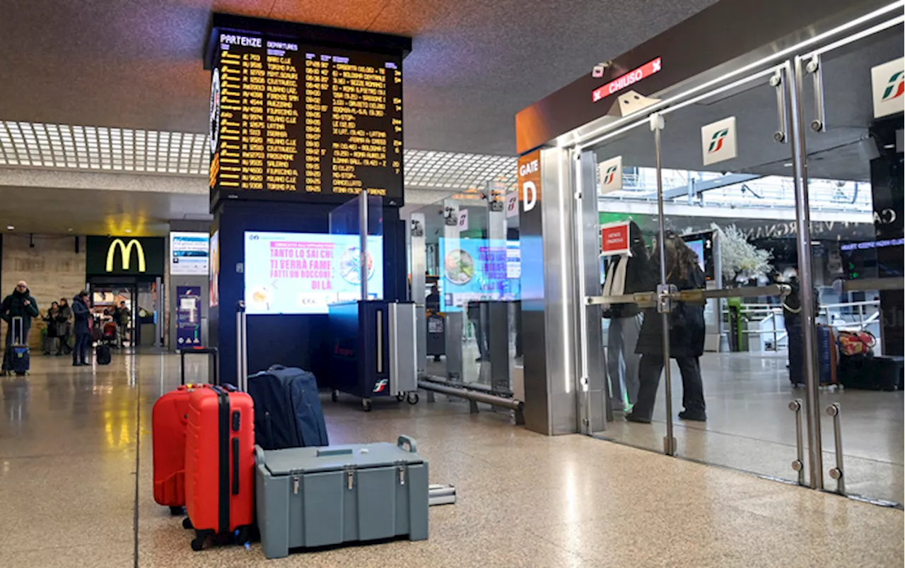 Sciopero dei trasporti, la situazione a Roma Termini