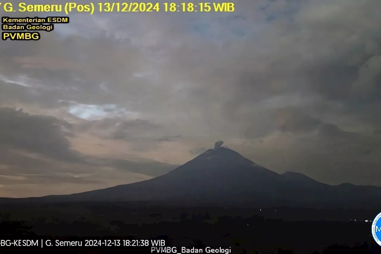 Gunung Semeru kembali erupsi dengan tinggi letusan 800 meter