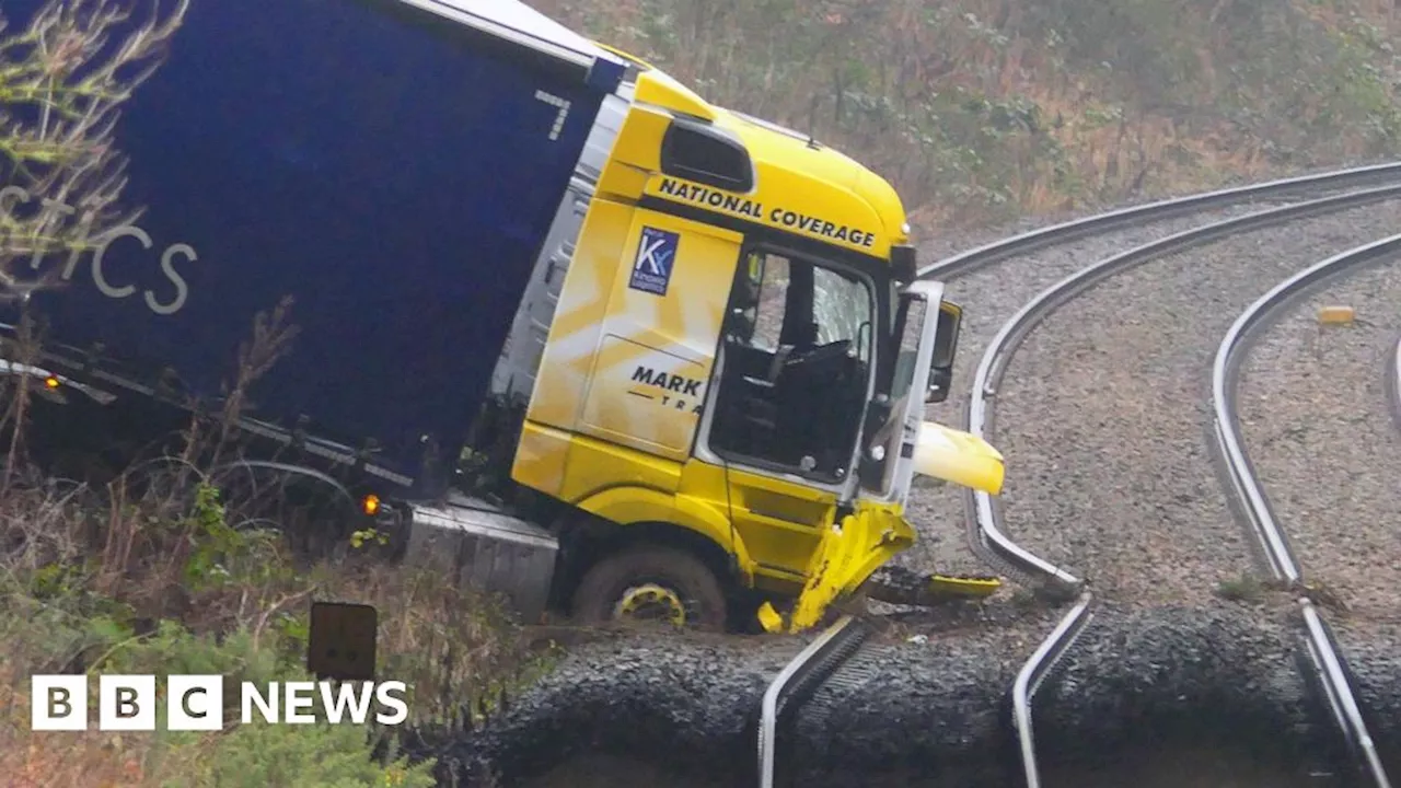 Lorry driver charged after crash on railway line crash at Gretna