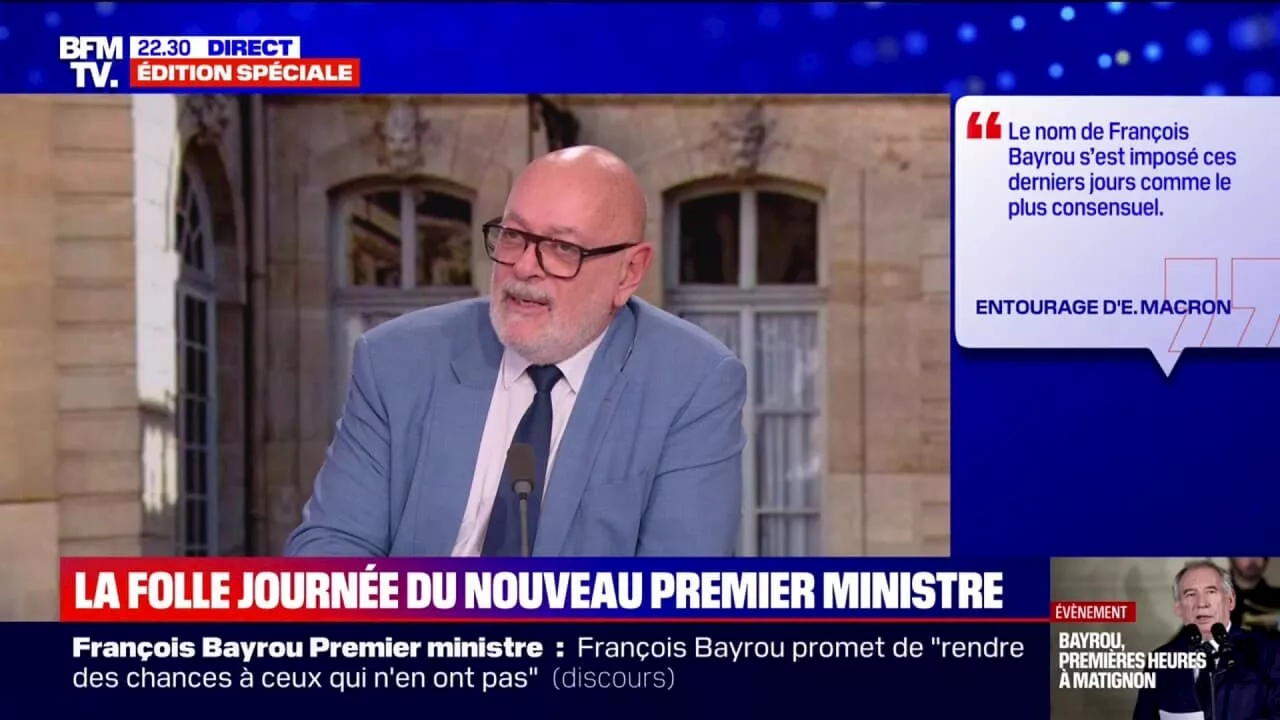 'Il s'est battu pour obtenir son poste de Premier ministre': Bruno Millienne (Modem) revient sur la nomination de François Bayrou