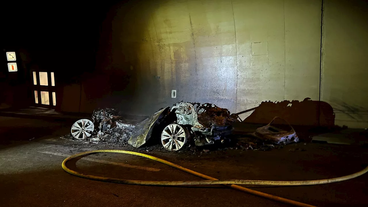 Nice: la circulation sur l'A8 en direction de l'Italie coupée en raison d'un incendie dans le tunnel de Las...