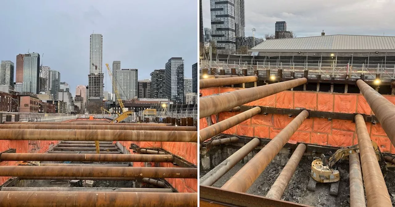 Here's how a massive subway station is being dug below a Toronto park