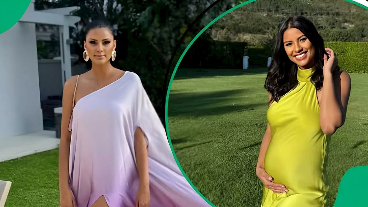 Former Miss SA Tamaryn Green Shares a Sneak Peek of Her Lavish Pink and White Themed Baby Shower