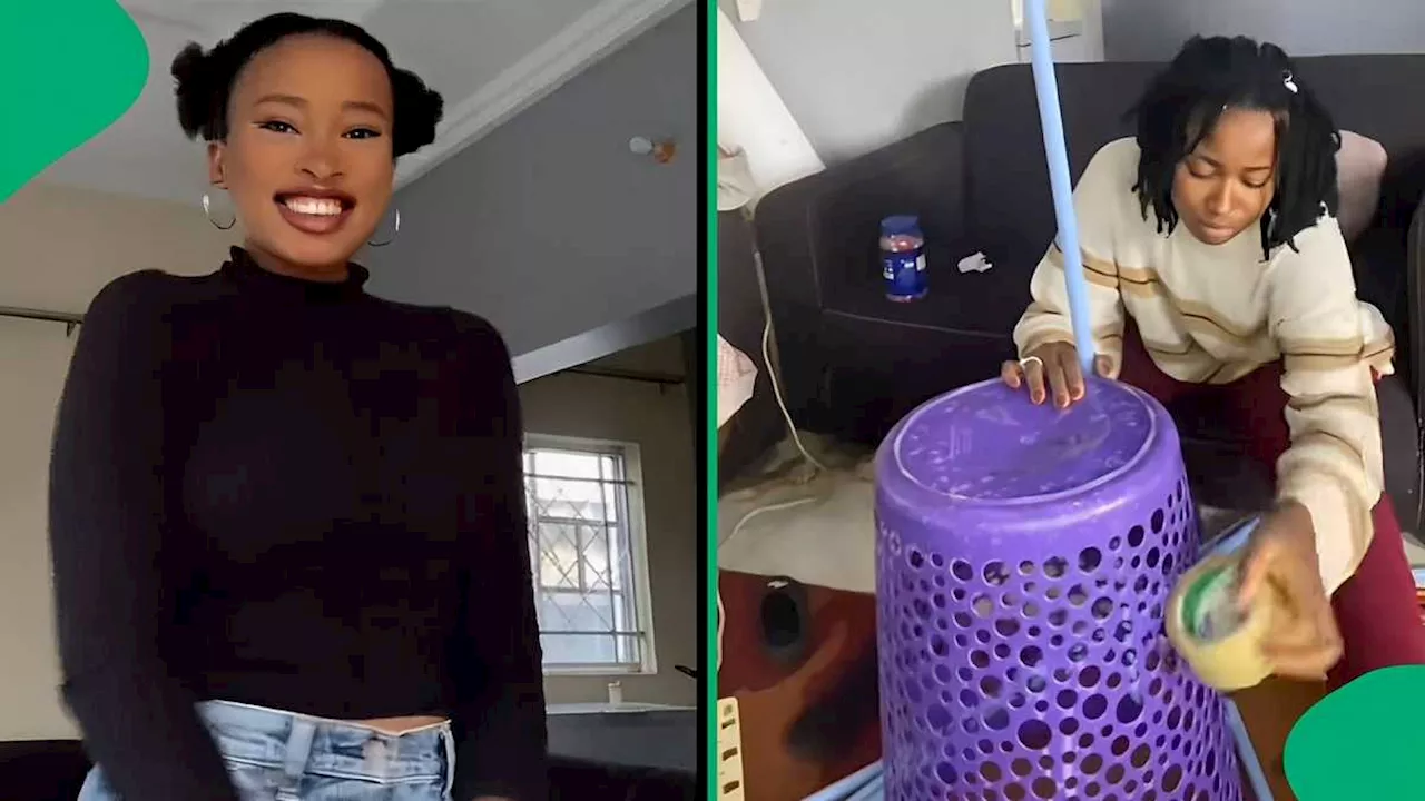 'Lowkey Creative': Woman Turns Laundry Basket Into Christmas Tree, SA Impressed