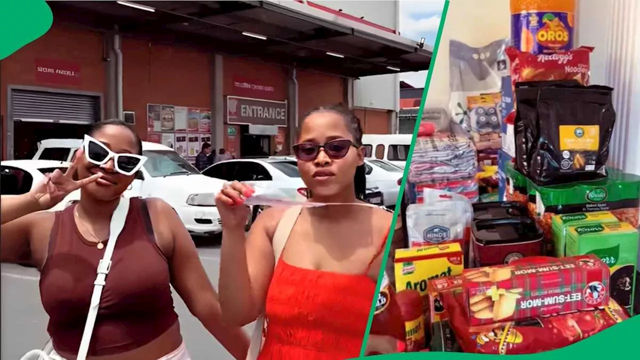 “No Way Sisi Shop Elsewhere”: Sisters Show Off Their R4.6K Groceries, SA’s Astonished