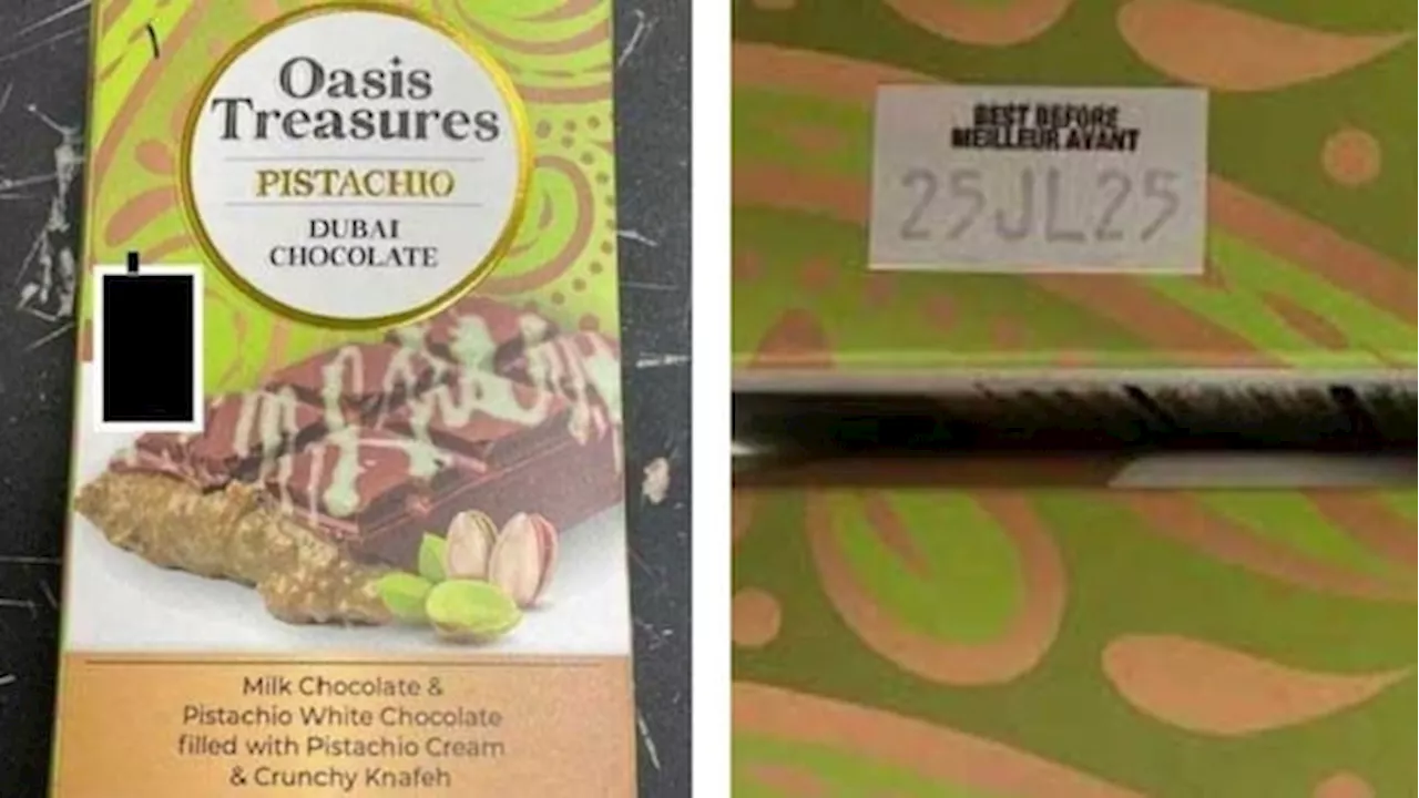 Some Oasis Treasures chocolate bars recalled over salmonella risk