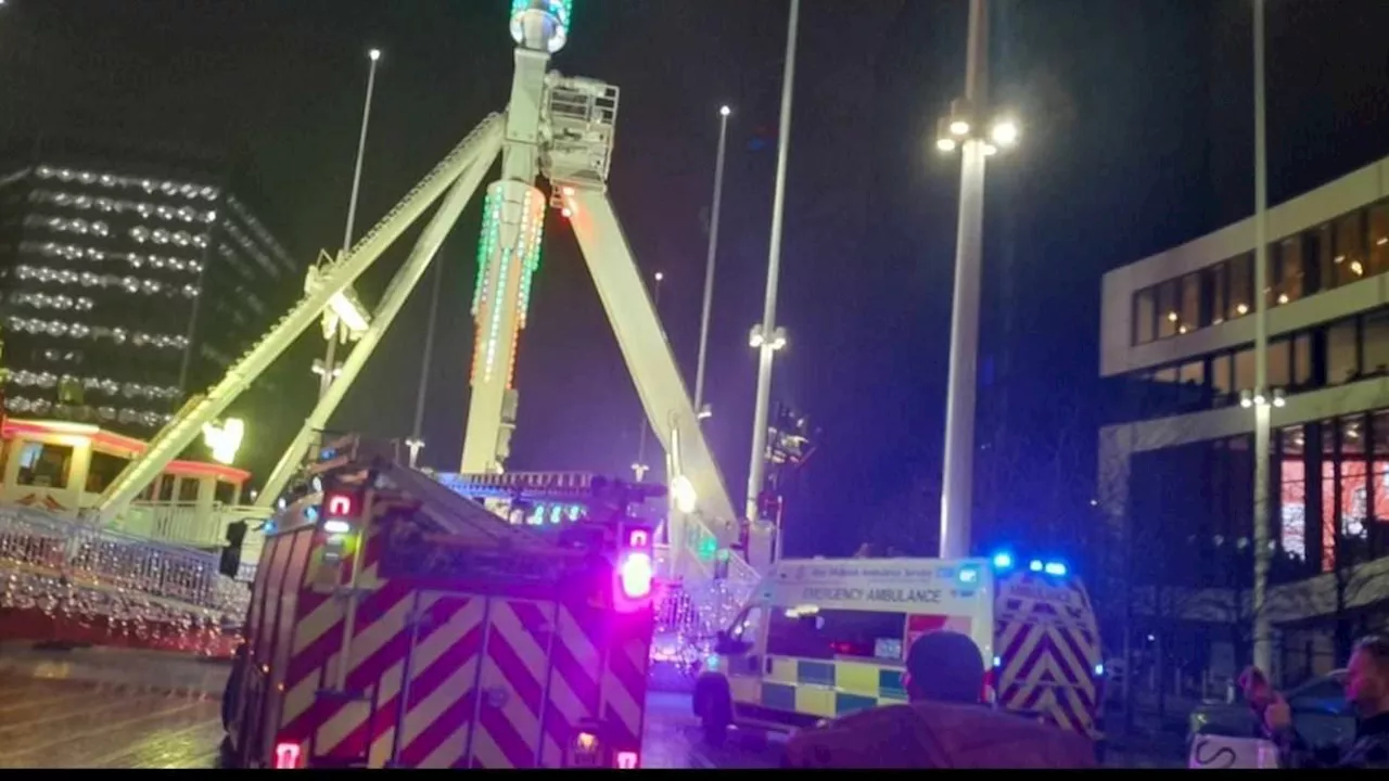 Birmingham Christmas fairground closed after 180ft ride collapsed while operating: Two women rushed...