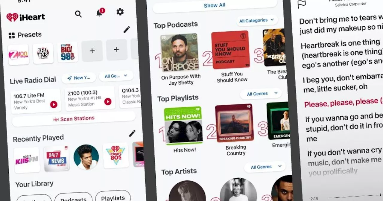 iHeartRadio’s new app adds lyrics and might make your car radio obsolete