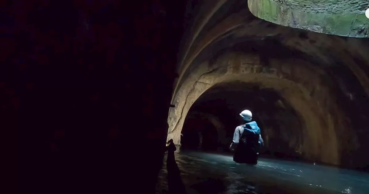 Secret tunnels with 'blue lagoon' underneath Liverpool