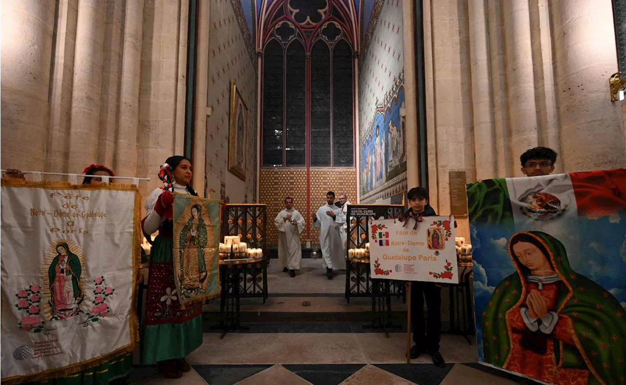 FOTOS: Virgen de Guadalupe en la Catedral de Notre Dame; mexicanos también la veneran en Francia