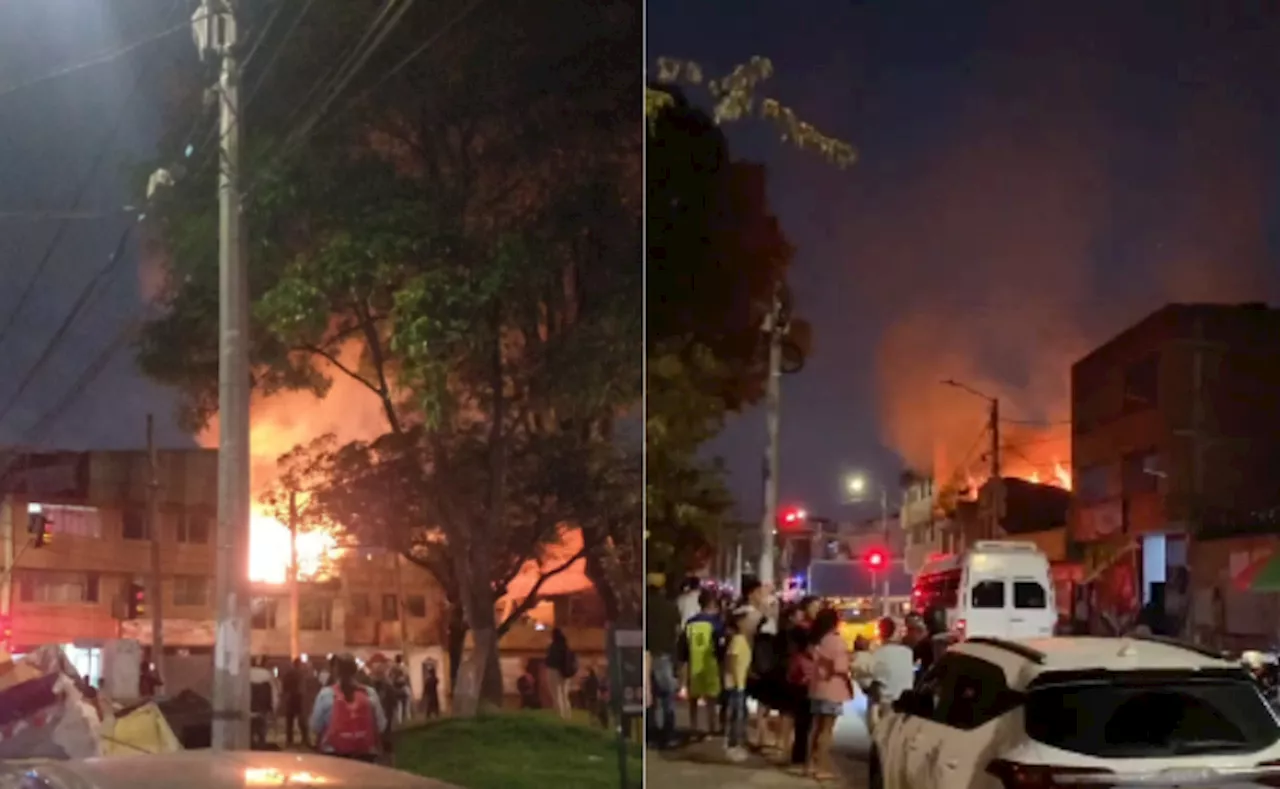 Reportan incendio en vivienda del barrio Las Ferias, Bogotá