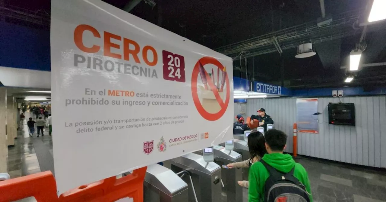 En el Metro, tianguis y mercados de la CDMX van contra la pirotecnia