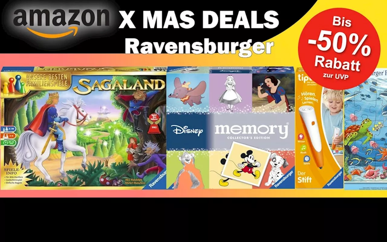 Mega Ravensburger Amazon Sale: Spare bis zu 50% auf Puzzle, Memories, Familienspiele, Lernspiele u.v.m. |