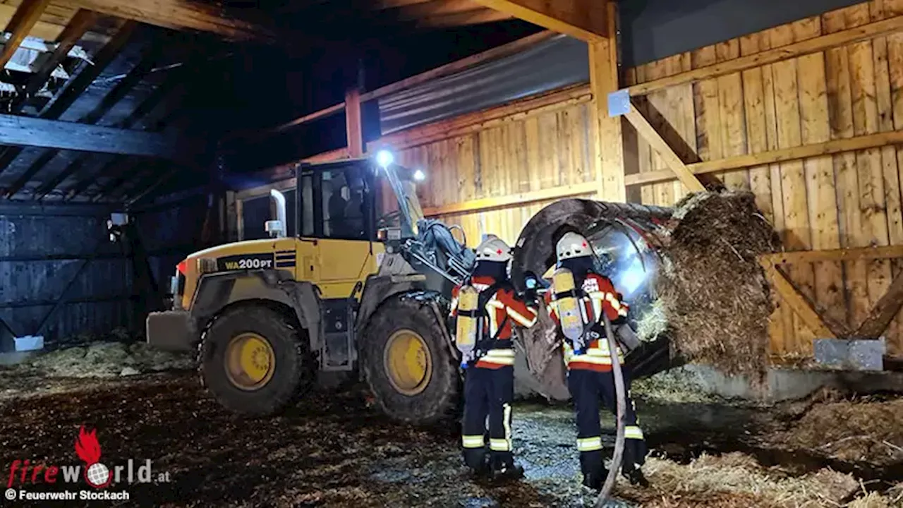 D: Brand eines Stallgebäudes in Stockach → drei Personen mit Verdacht auf Rauchgasintoxikation