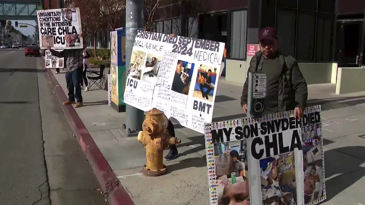 Families protest outside Children's Hospital over alleged poor treatment