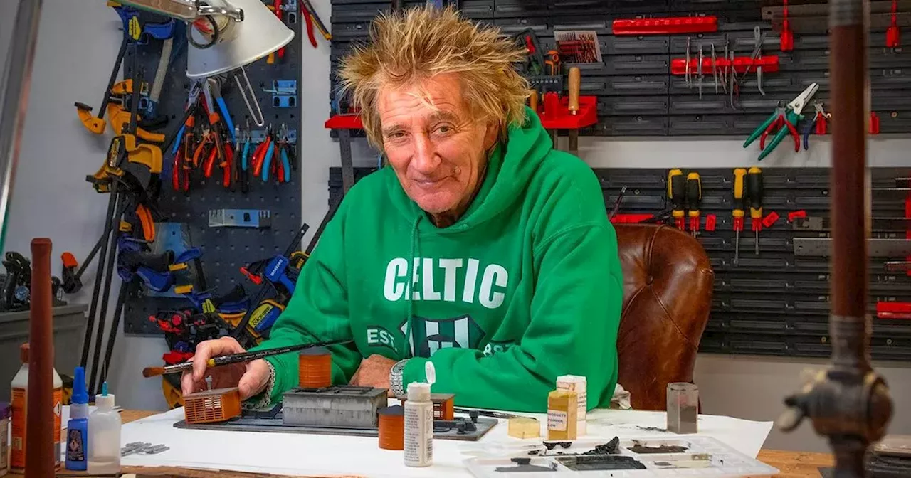 Sir Rod Stewart not embarrassed anymore as he shows off his 'wonderful' hobby