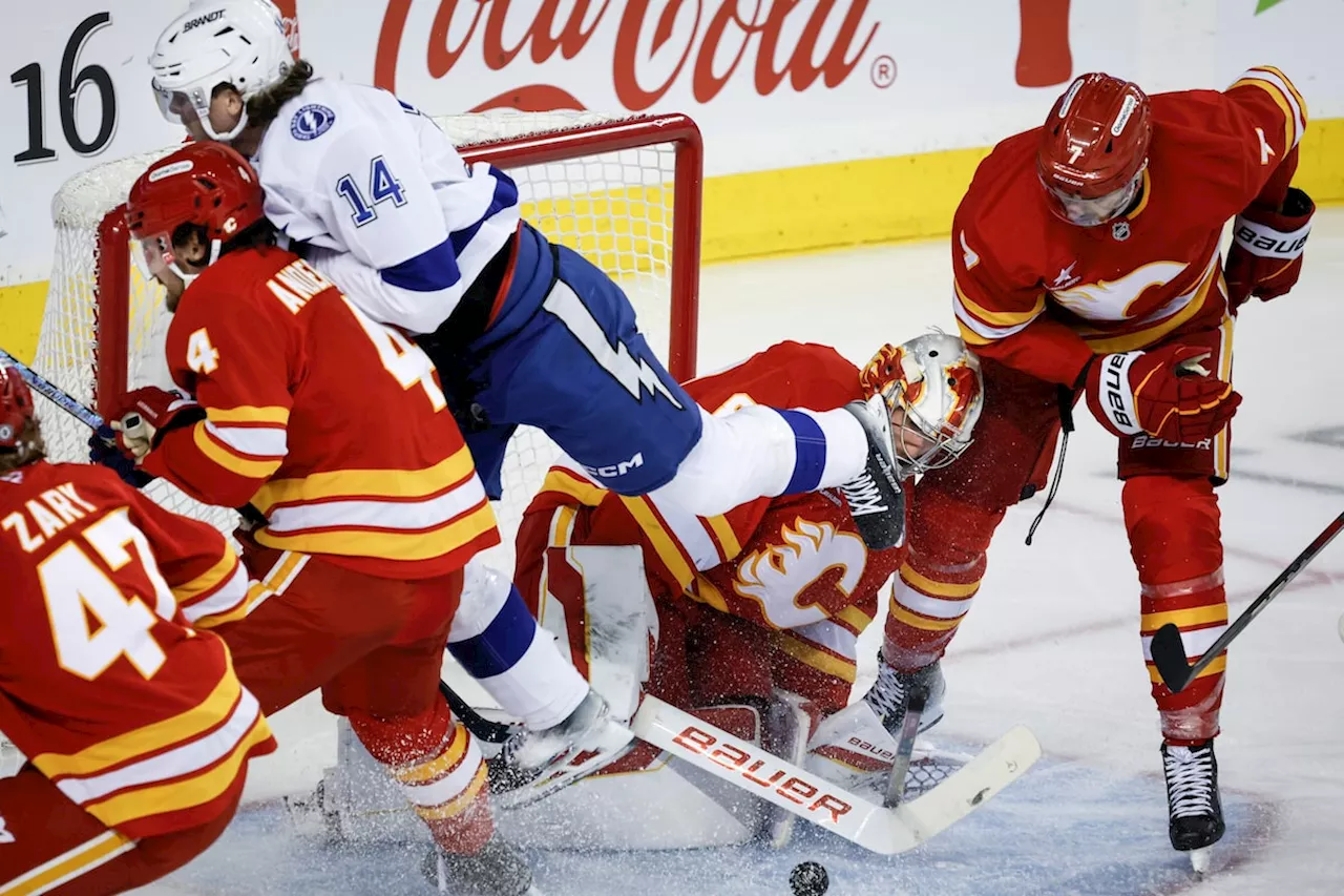 Kucherov’s six points, Guentzel hat trick leads Lightning to 8-3 romp over Flames