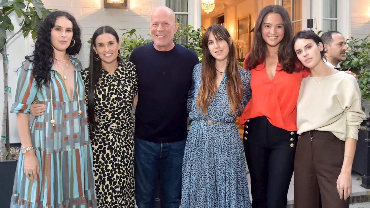 Las hijas de Demi Moore y el enorme parecido que tienen con su padre, Bruce Willis