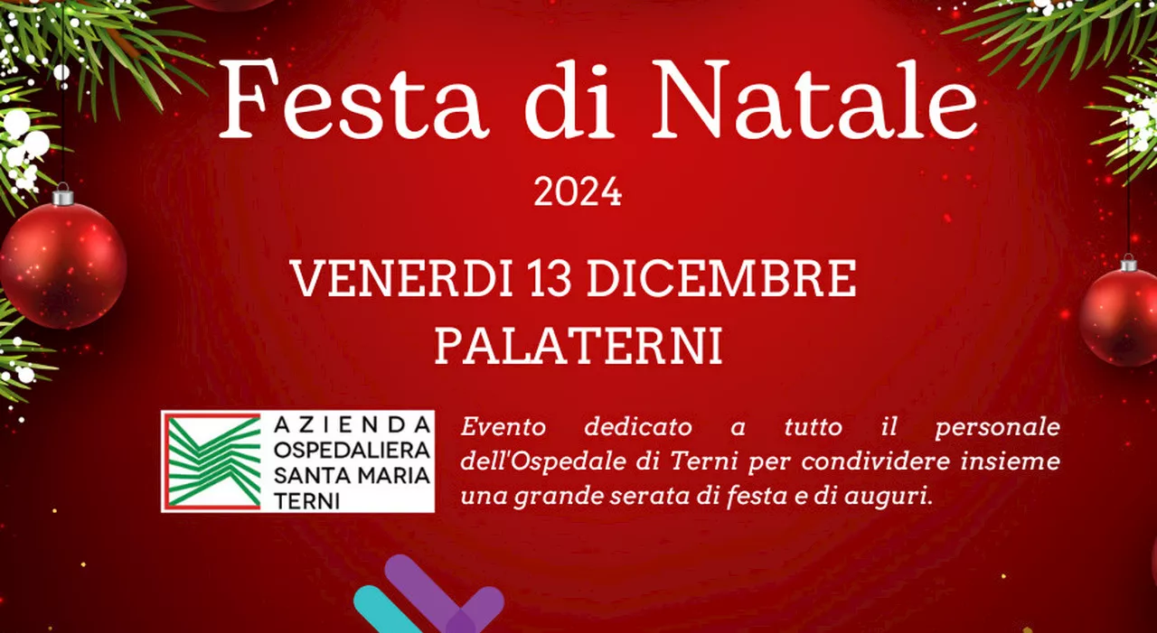 La maxi festa di Natale del personale del Santa Maria al Palaterni con cena e dj