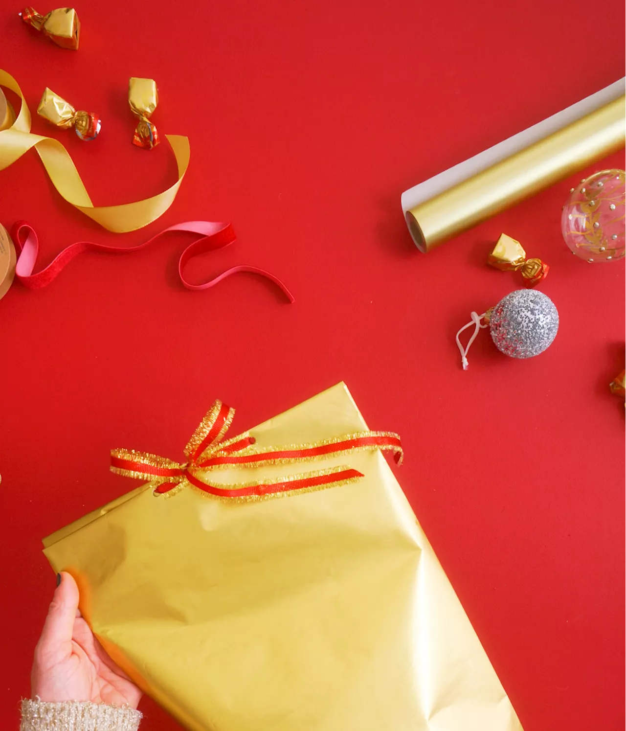 Try this clever gift-wrapping technique for tricky presents