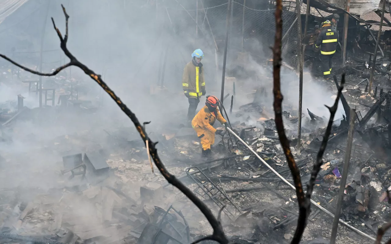 Incêndio destrói 100 negócios em mercado na capital de Honduras