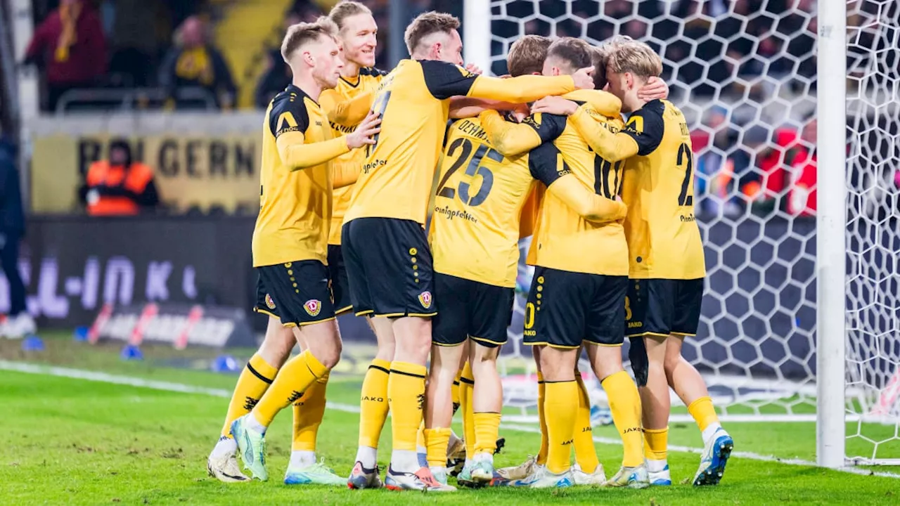 Dritter Sieg in Serie: Dynamo Dresden legt im Aufstiegsrennen vor