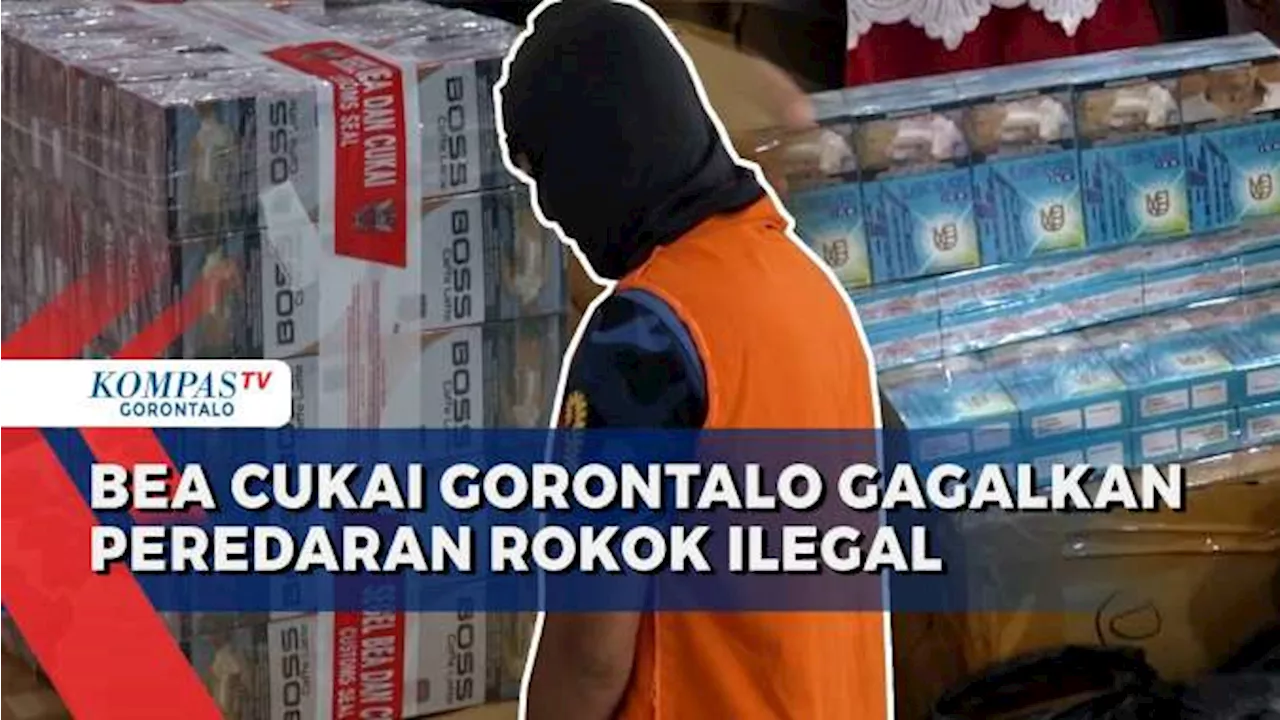 Bea Cukai Gorontalo Gagalkan Peredaran Ratusan Ribu Batang Rokok Ilegal