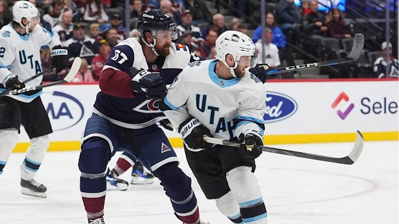 Guenther has 2 goals and an assist as Utah beats Avalanche 4-1