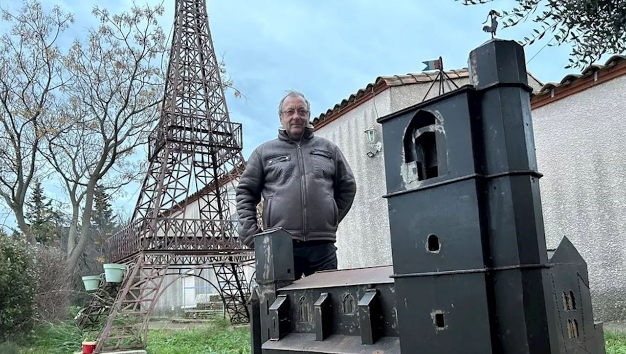 Une maquette de l’église St-Félix dans son jardin