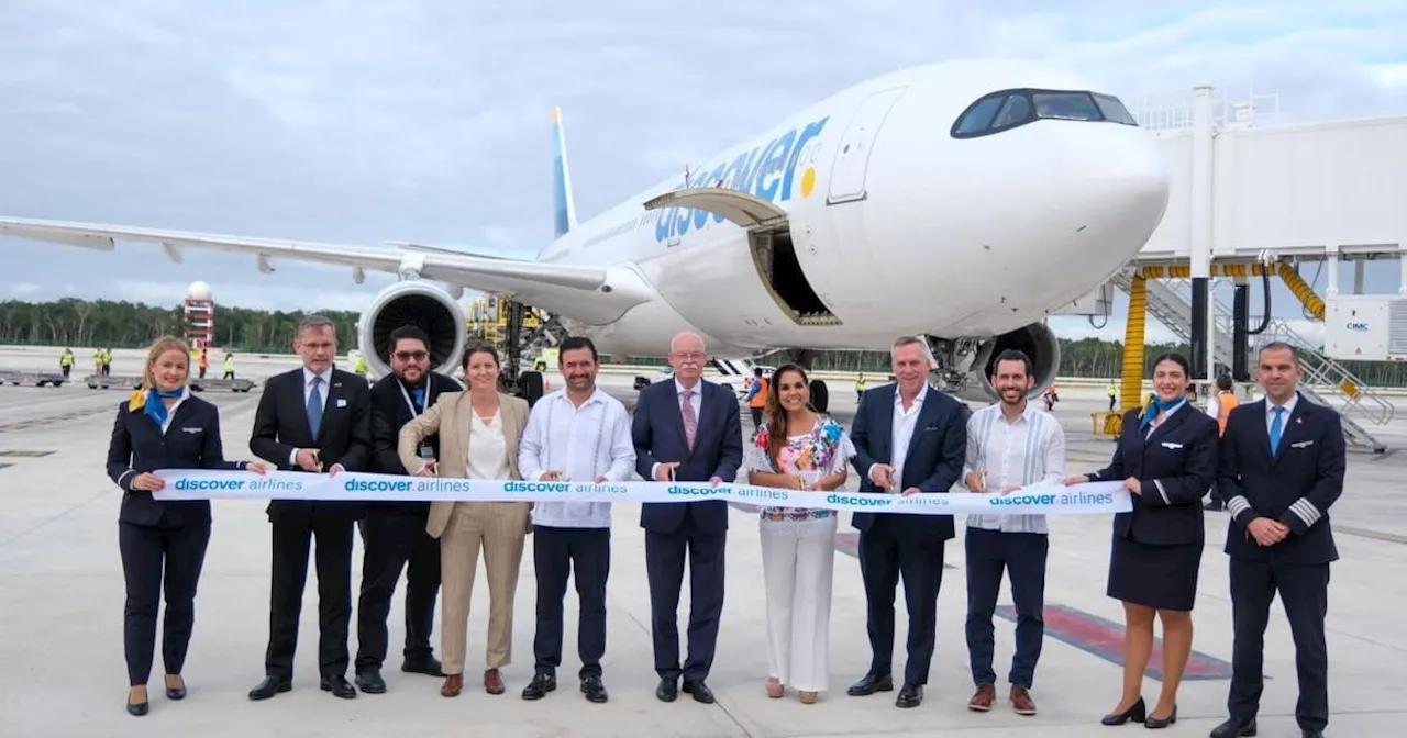 Tulum se conecta con Alemania en vuelo directo de la aerolínea Discover Airlines: Mara Lezama