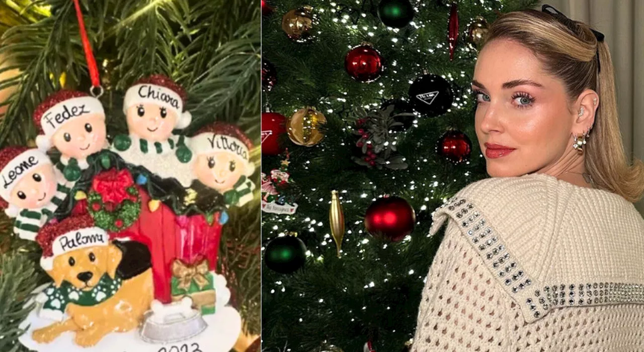 Chiara Ferragni, sul suo albero di Natale c'è un addobbo con Fedez: ecco perché