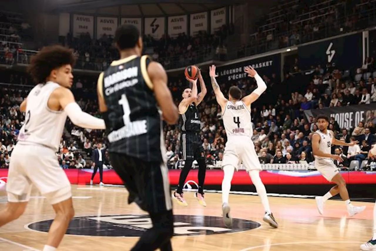 Euroligue : l'Asvel impressionne et met fin à la série de 14 victoires du Paris Basket