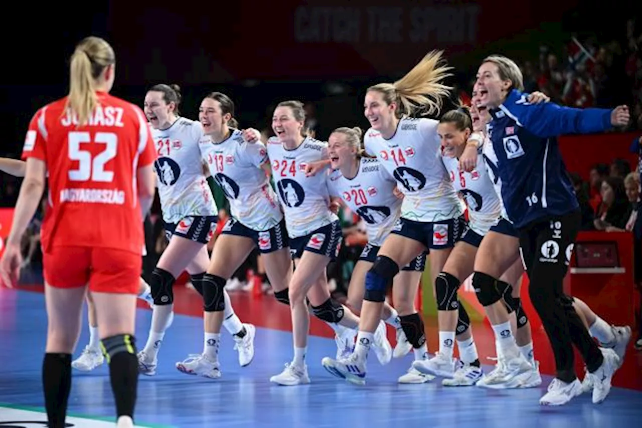 La Norvège bat la Hongrie et attend la France en finale de l'Euro de handball