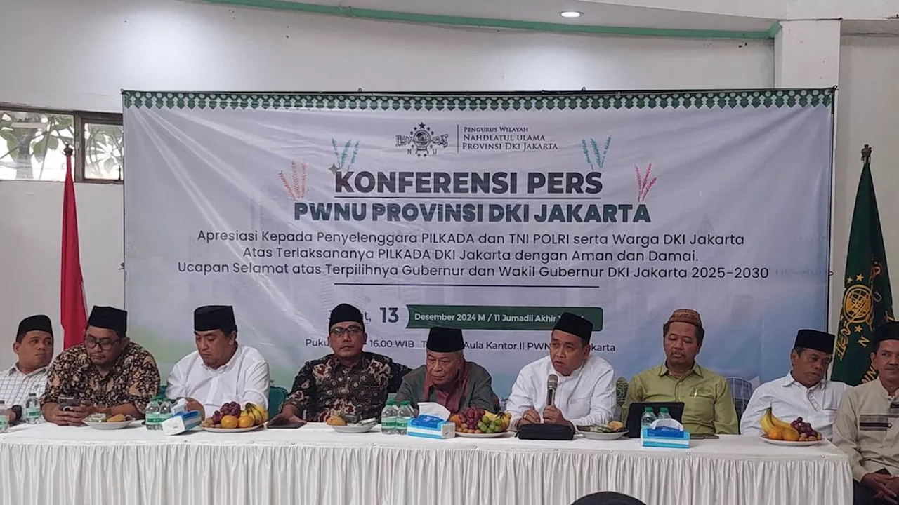 PWNU DKI Nilai Pilkada Jakarta Kondusif, Beri Selamat ke Pramono-Rano