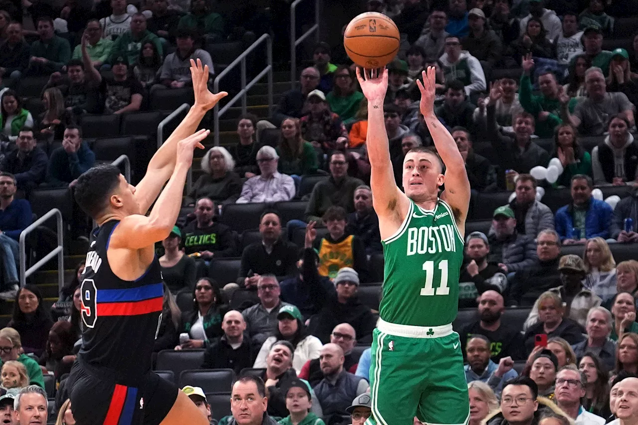 Pritchard catches fire as Celtics earn 20th win, cruise past Pistons