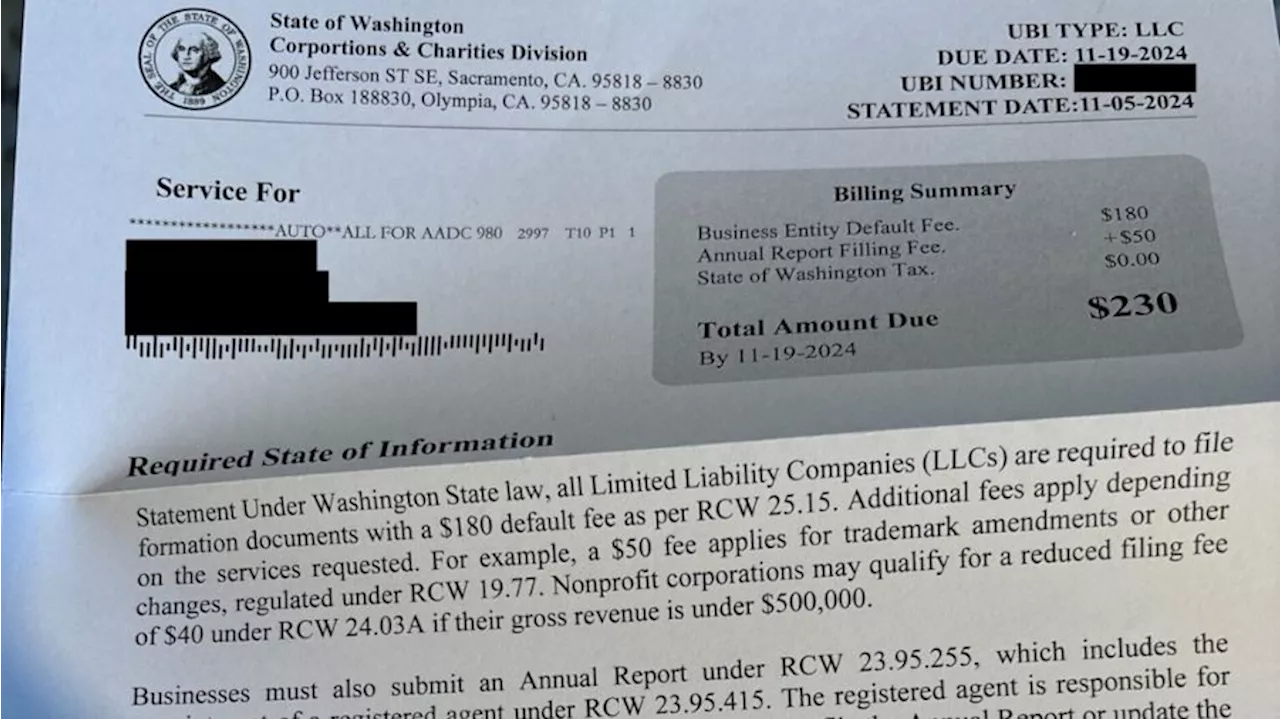 Scammers continue to target small Washington businesses