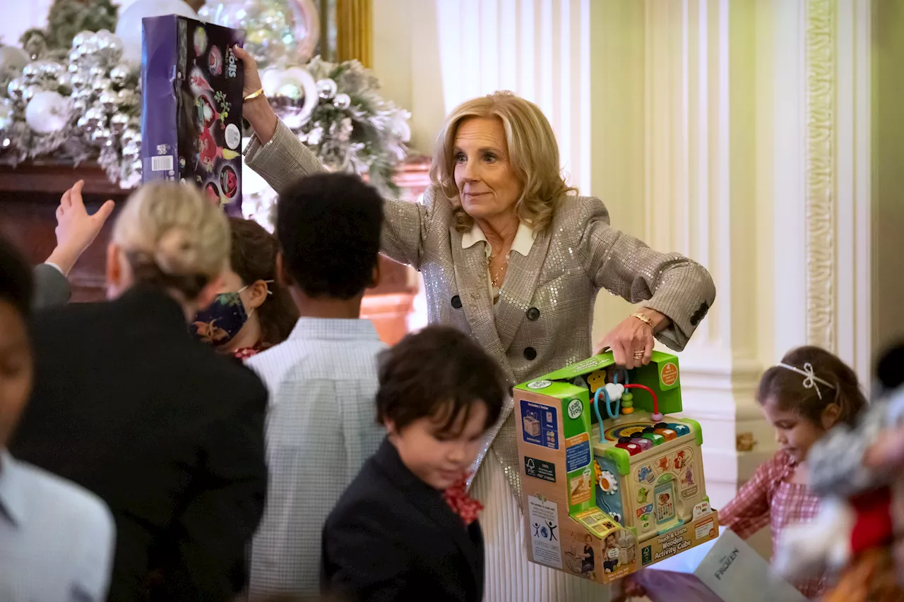 Jill Biden tells military children at Marine Corps Reserve toy drive: ‘You are loved'