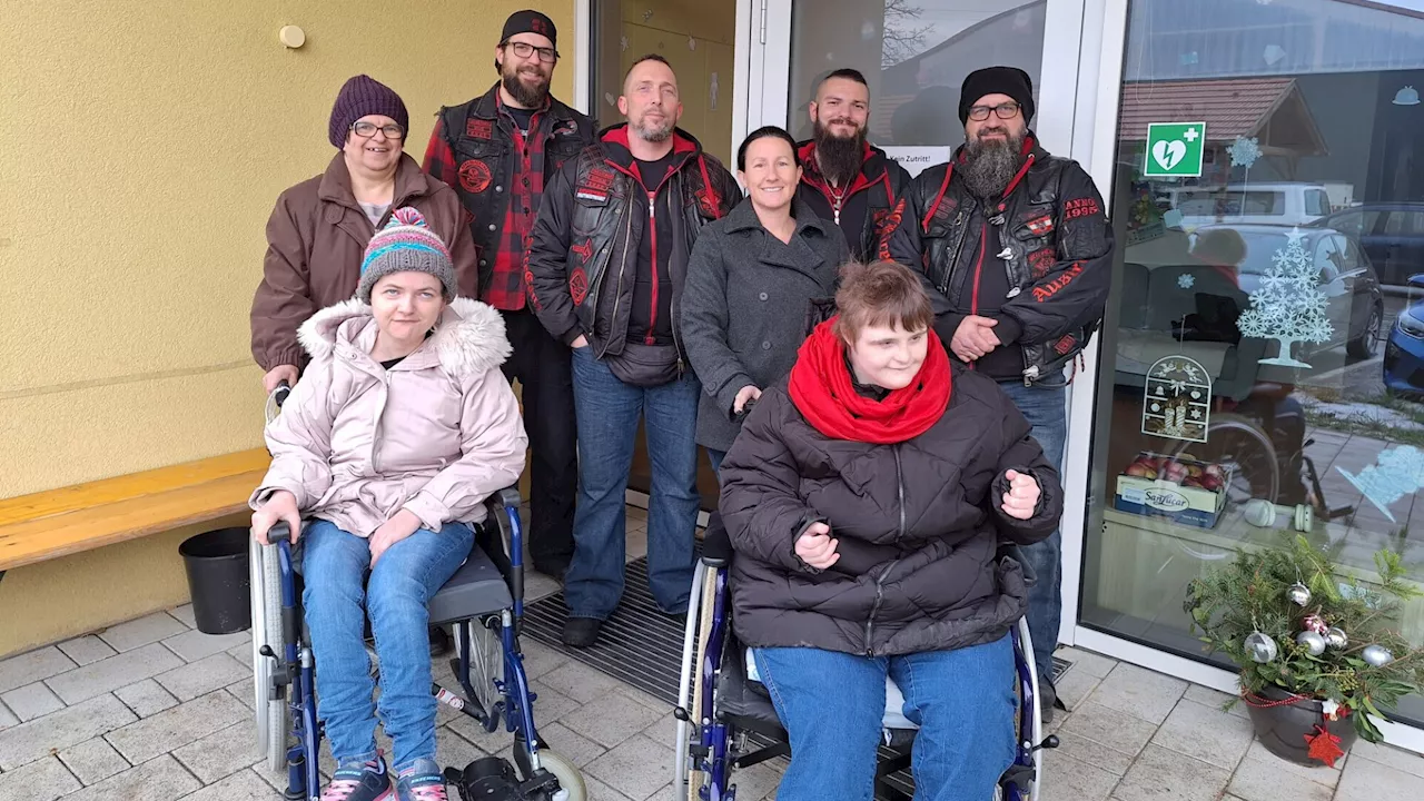 Biker und Obritzer Pfarre kamen mit Spenden ins Sonnendach