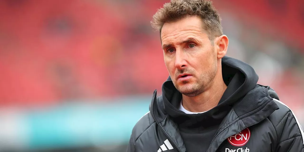 Gegen die Ergebniskrise: Klose visiert mit seinem FCN drei Punkte in K&ouml;ln an