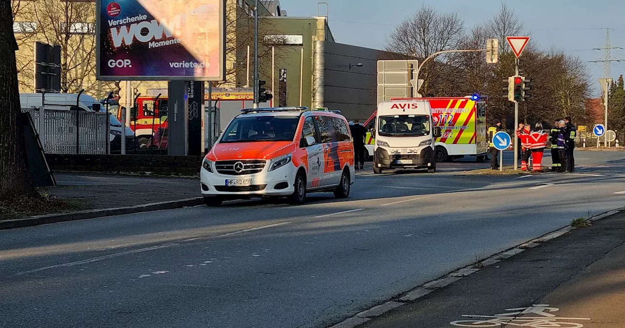 Schwerer Verkehrsunfall auf der Goebenstraße in Herford