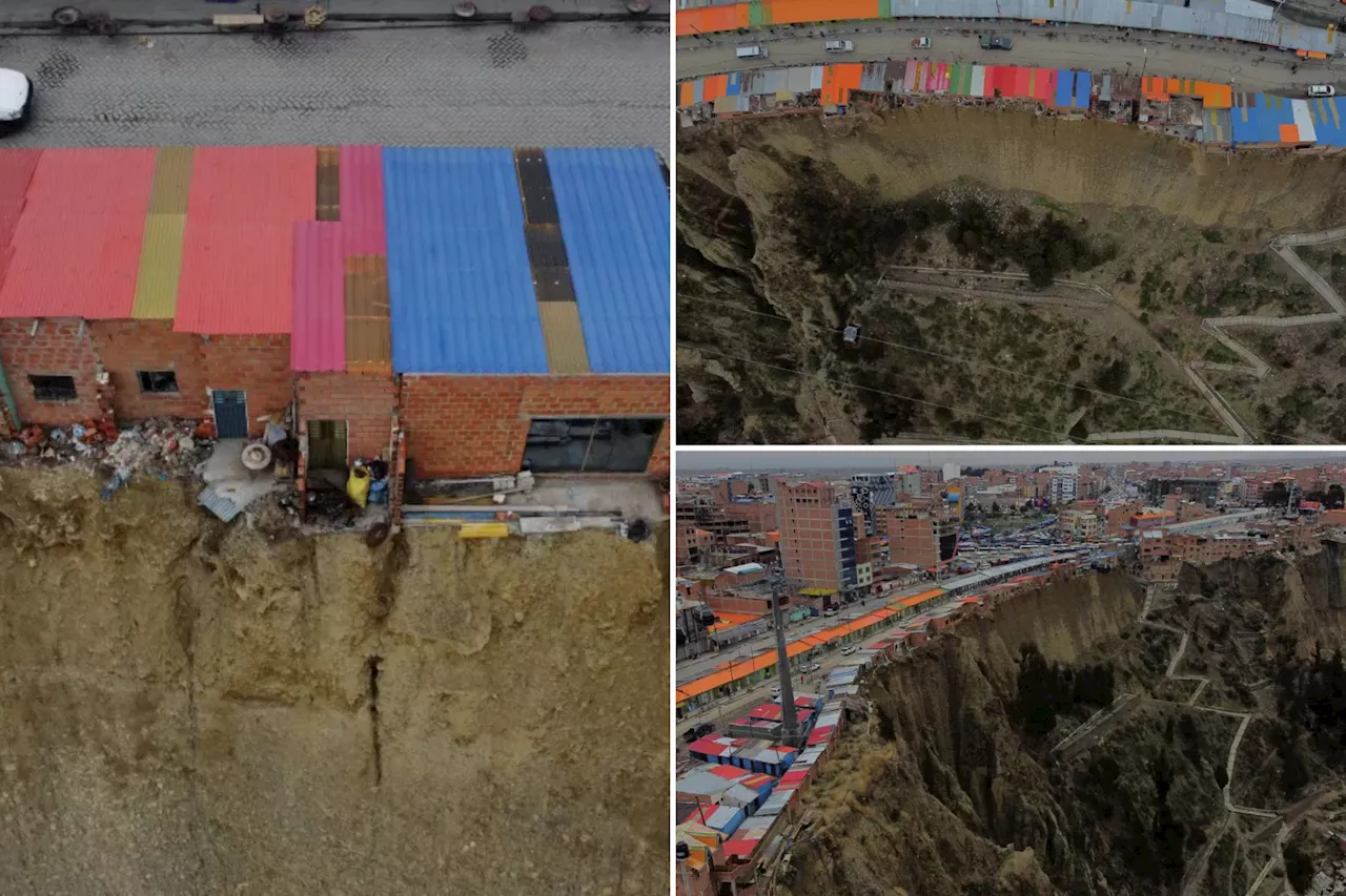 Bolivia's gravity-defying 'suicide homes' have residents living on the edge -- literally