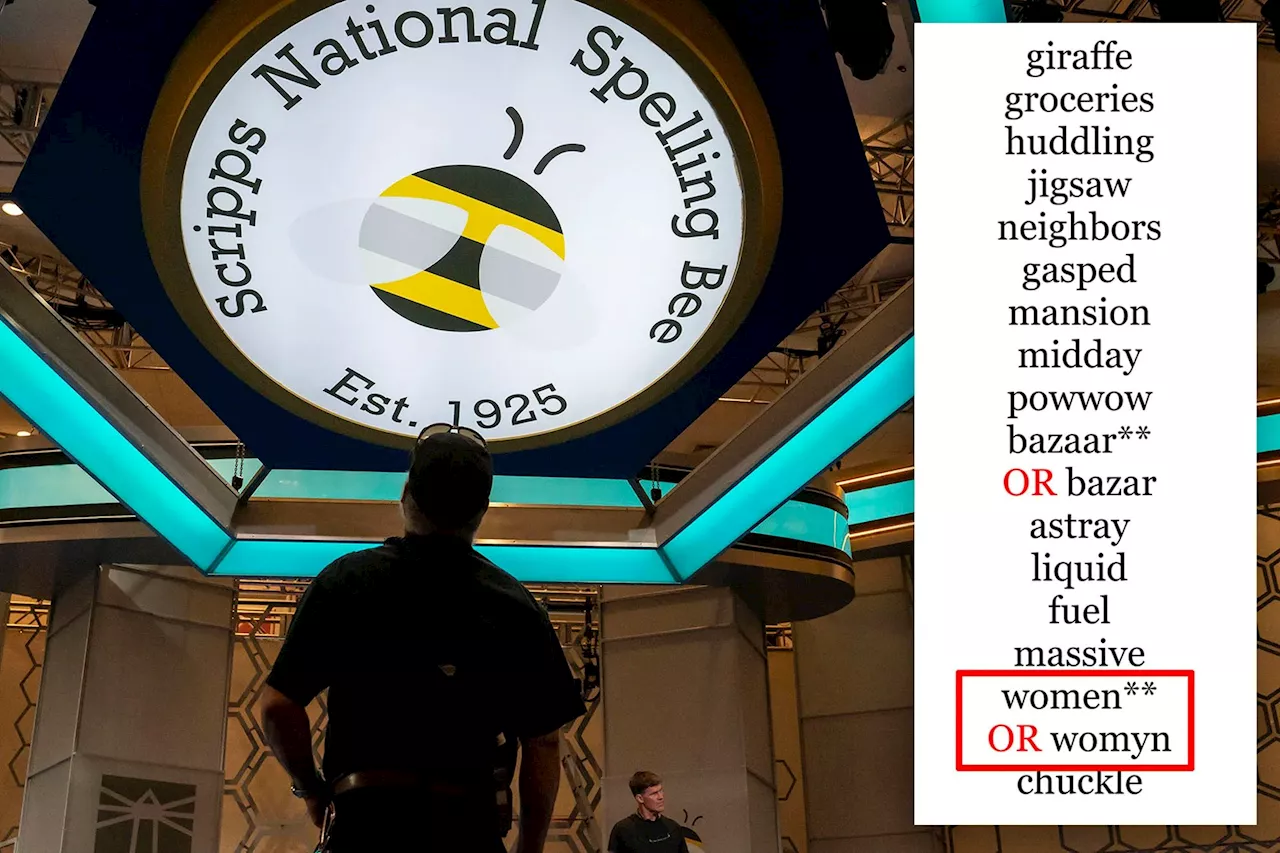 National Spelling Bee under fire for allowing feminist spellings for third-graders: 'Womyn'