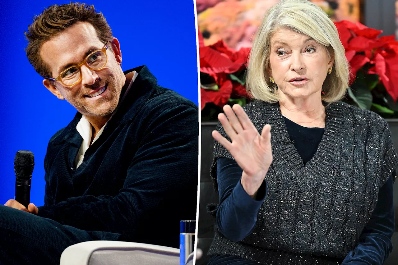 Ryan Reynolds says Martha Stewart calling him 'not so funny' is actually an 'incredibly valid observation'