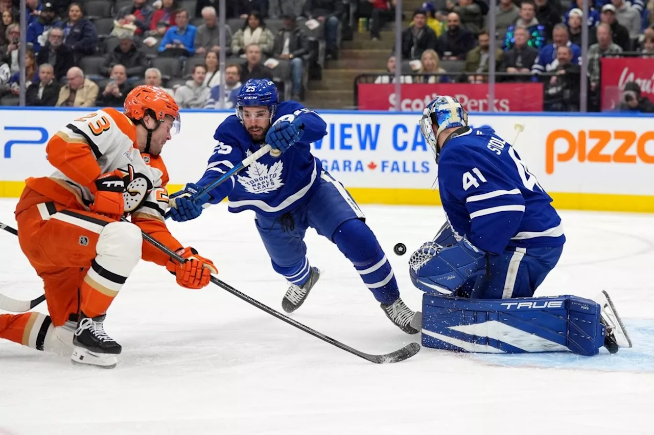 Maple Leafs goalie Anthony Stolarz day-to-day with lower-body injury