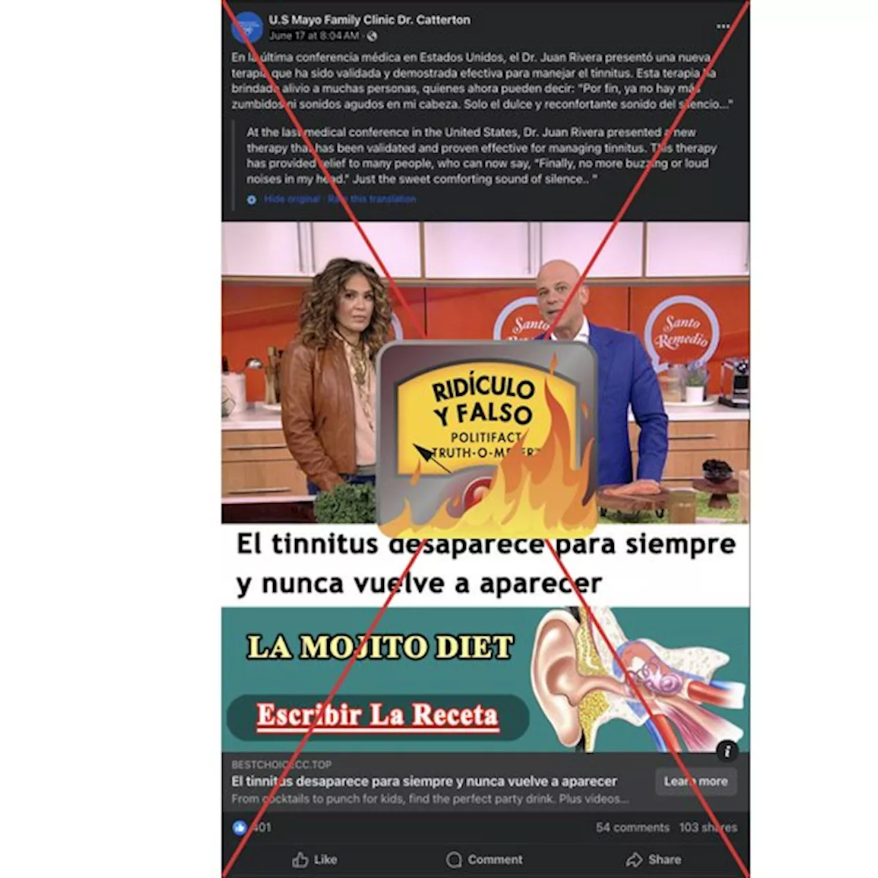 Ojo: Estas publicaciones de 'curas' médicas son falsas