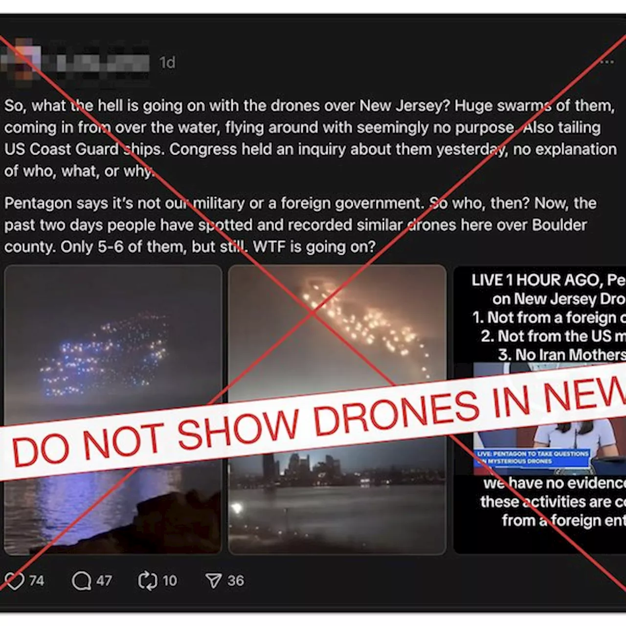 These photos don’t show the drones reported in New Jersey